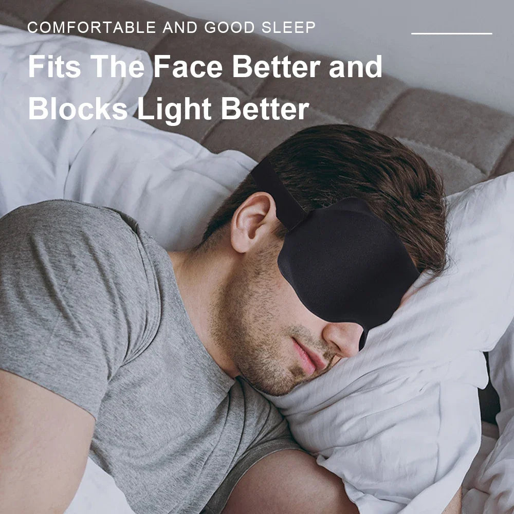3D Sleeping Mask Block Out Light Soft Padded Sleep Mask