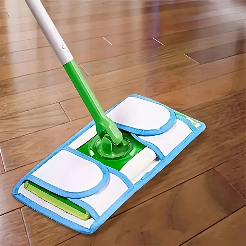 1 Pack Microfiber Flat Mop Replacement Pad Reusable Washable Wet Dry Floor Cleaning Mop Cloth High Absorbency Home Cleaner