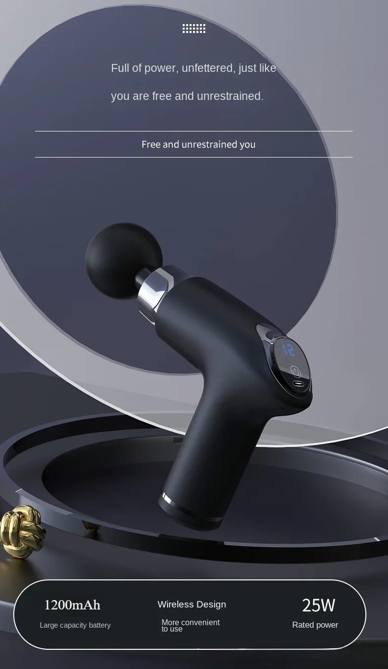 Fitness Relaxation Muscle Electric Intelligent Mini Massager Multi speed Variable speed Vibration Multi functional Fascia Gun