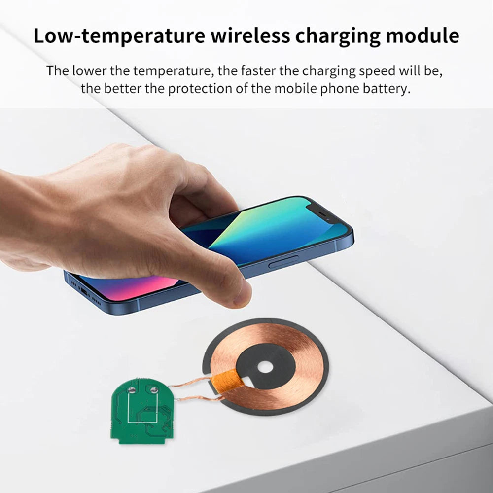 15W Wireless Charging Module Transmitter PCBA Wireless Charger Motherboard Magnetic Wireless Charging Motherboard + Coil