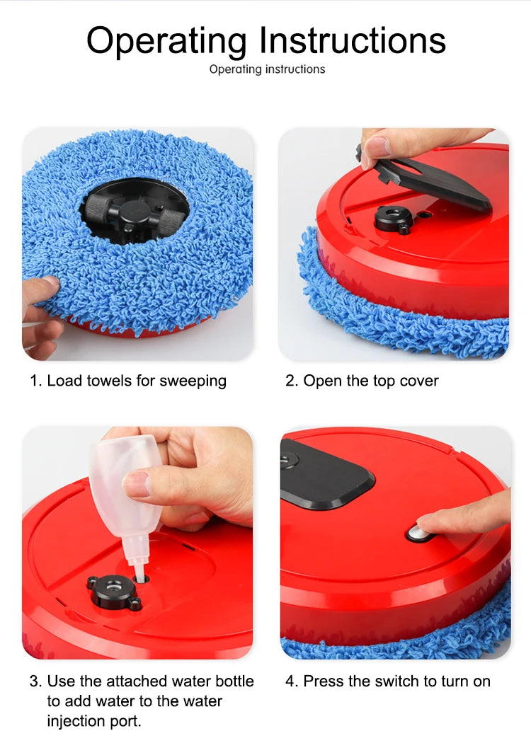 NEW Smart Sweeping, Mop Robot Vacuum Cleaner Dry and Rechargeable