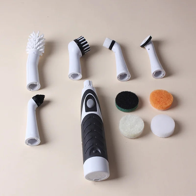 Electric Cleaning Brush 1PC Cordless Kitchen Bathroom Tea Set Electric Shoe Brush Replacement Brush Head Battery Shoe Brush