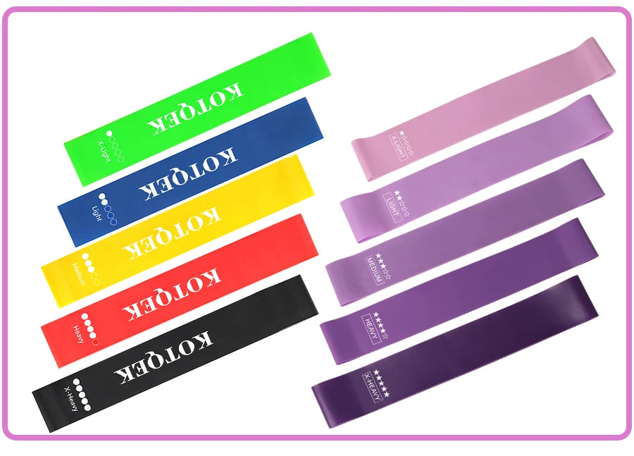 Fitness Elastic Resistance Bands Home Pilates Gym yoga resistance Bands Stretching Training Crossfit Sport Workout Equipment