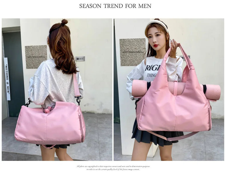 Yoga Mat Bag, Women's Sports and Fitness Bag, Handbag, Luggage Bag, Wear-Resistant, Large Capacity Storage Travel Bag