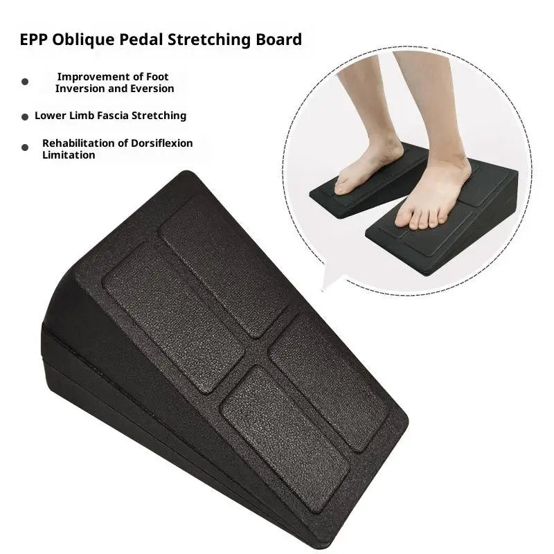 3pc Easy to Assemble Exercise Equipment – Leg Stretcher, Squat Foam Wedge, Yoga Slant Board, Durable Calf Raise Block.