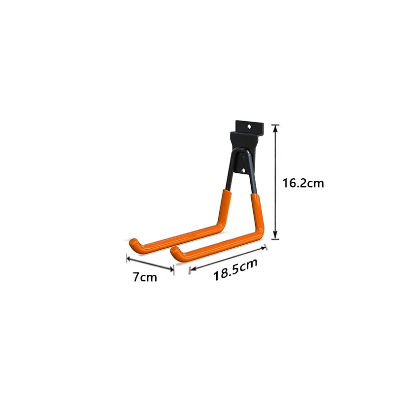 Heavy Duty Metal  Garage Storage Hooks  Wall Mount Non-Slip Coating For Storage For  Bikes  Power Tools Garden  Equipment