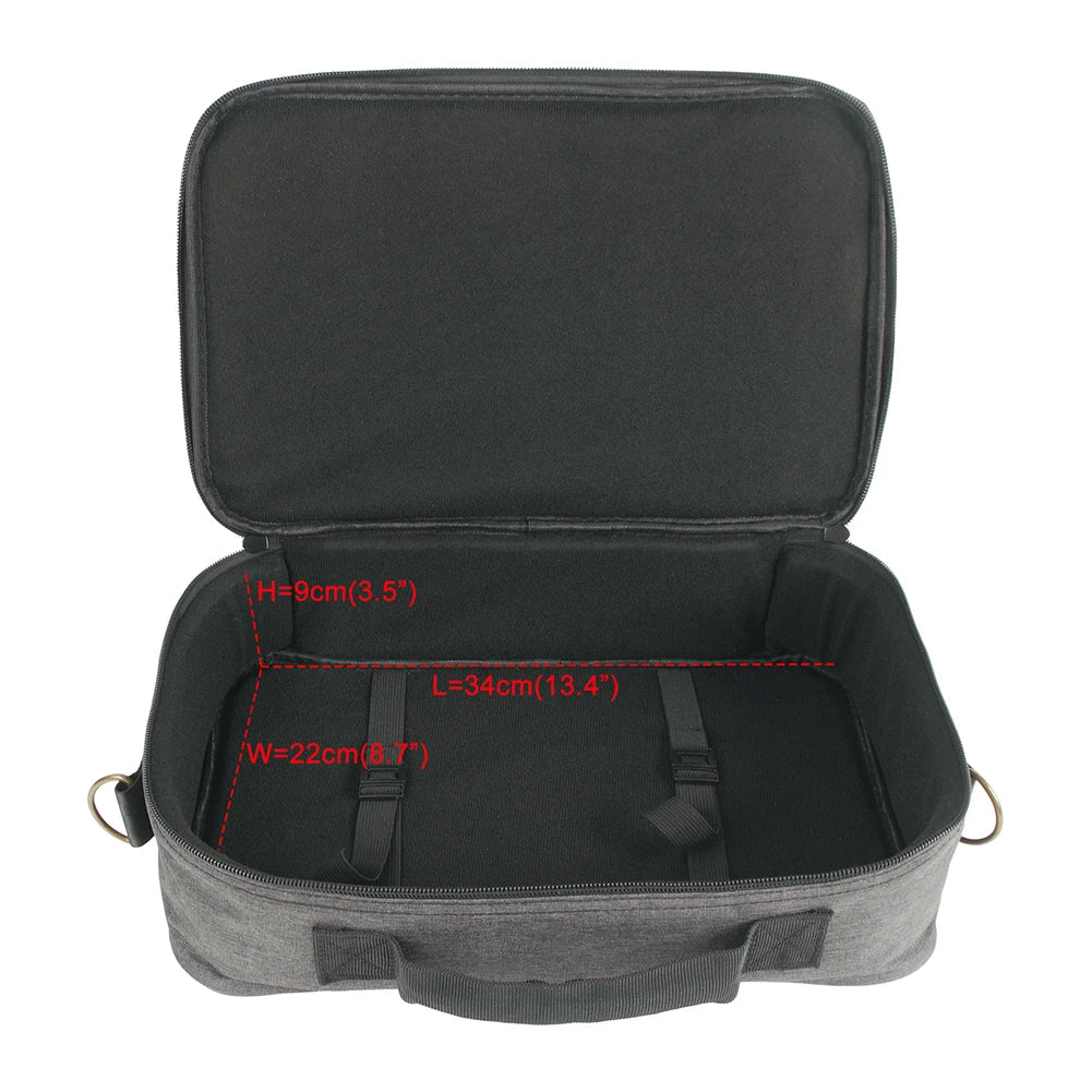 For Guitar Players Compact Pedal Bag Guitar Pedalboard Bag Music Transport Compact Musician Storage Solution Storage Bag