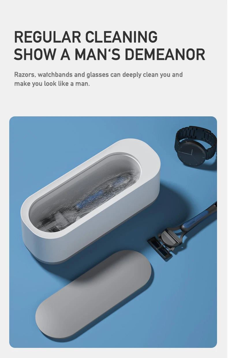 Ultrasonic Cleaning Machine Vibration Cleanser Wash Cleaner Jewelry Glasses Cleaner Watch Cleaning Makeup Brush Cleaning Tool