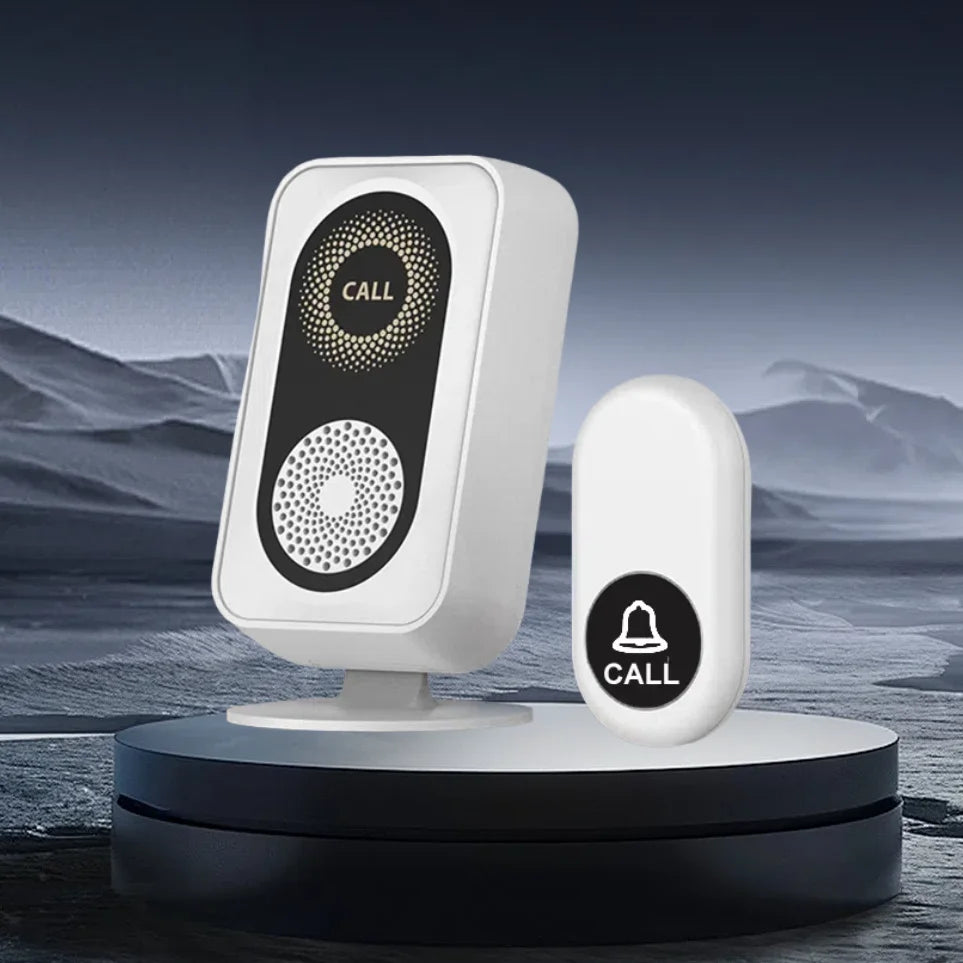 Intelligent long-distance rechargeable vibrating doorbell - Wireless, colorful, high volume - Elderly call device