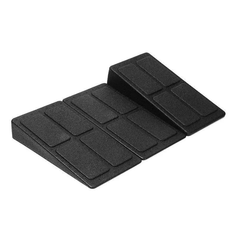 3pc Easy to Assemble Exercise Equipment – Leg Stretcher, Squat Foam Wedge, Yoga Slant Board, Durable Calf Raise Block.
