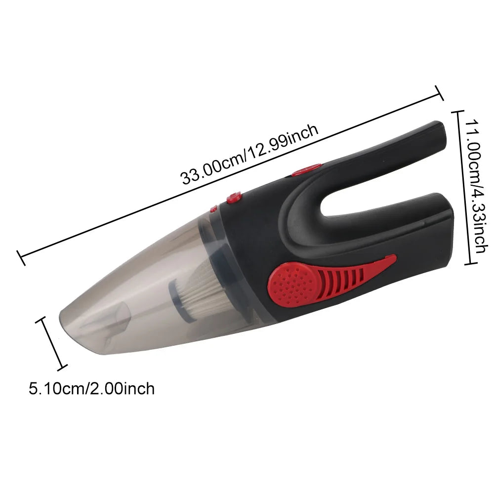 Cordless/Car Plug Cleaner Handheld Car Vacuum Car Cleaning Tool 120W 12V 5000PA