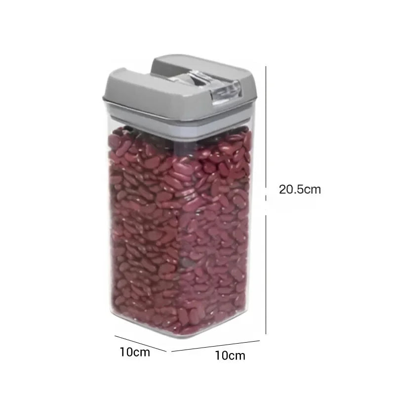 Food Storage Jar with Lid Kitchen Container Kitchen Organizer Stackable Dustproof Moisture Resistant Kitchen Accessorie