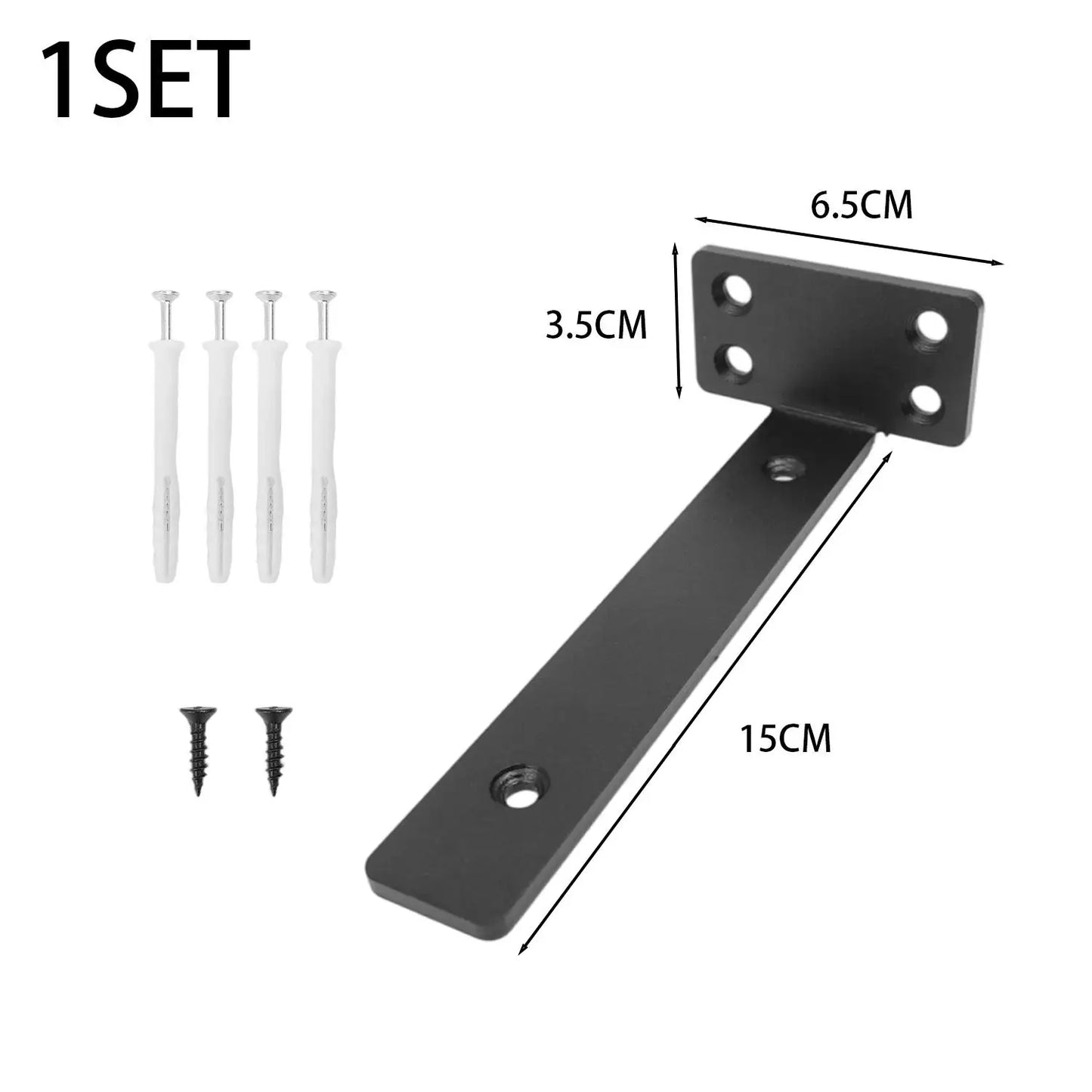 L-Shaped Shelf Brackets Wall Mount Heavy Duty Floating Shelves Bookshelf Partition Fixing Heavy Duty Bracket Hardware Support