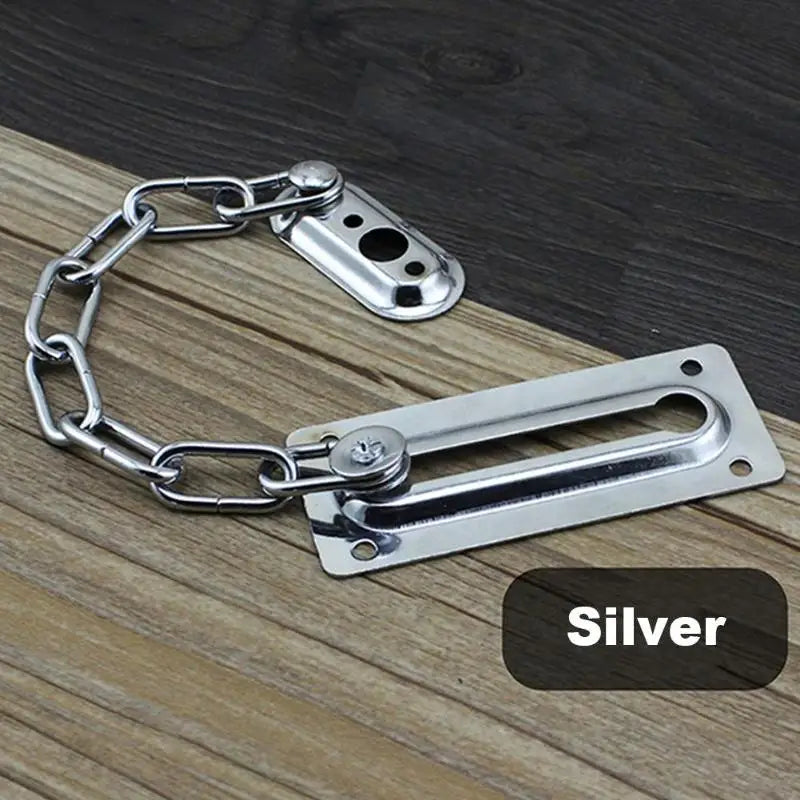 Stainless Steel Door Safety Guard Chain Security Bolt Locks Cabinet Latch DIY Home Tools