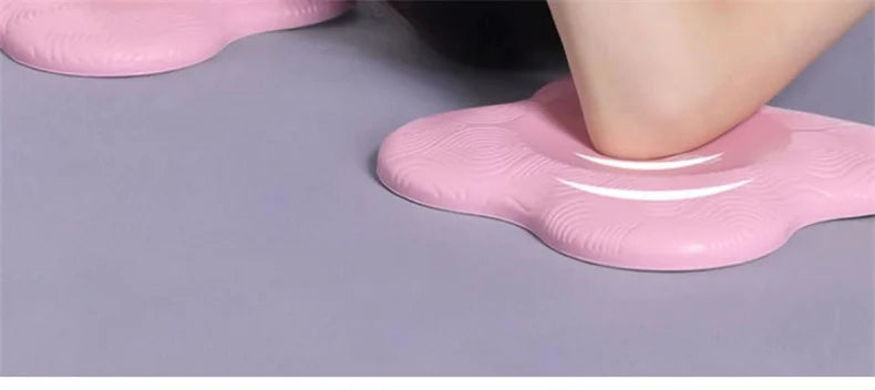 2pc Pilates Knee Pad Wrist Hand Protective Pad Non-slip Yoga Mat Solid Color Soft TPE Foam Flat Support Pad