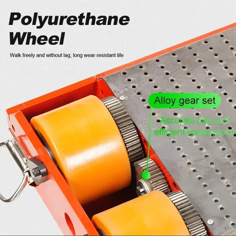 10-60T Heavy-Duty Electric Tank Machinery Skate Dolly Wheel Shifter Handling Tool Efficient Heavy Load Moving Equipment