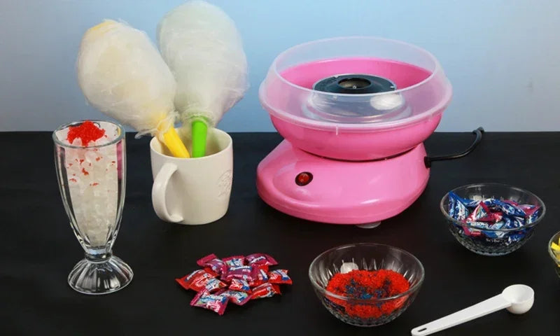 Electric DIY Sweet Cotton Candy Maker Marshmallow Machine MINI Portable Cotton Sugar Floss Machin