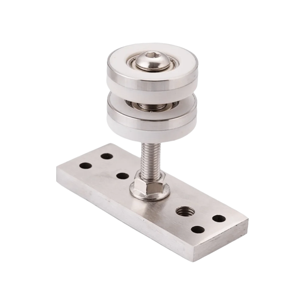 Heavy Duty Folding Door Pulley Silent Operation Durable Construction Hanging Wheel Universal Design High Load-Bearing