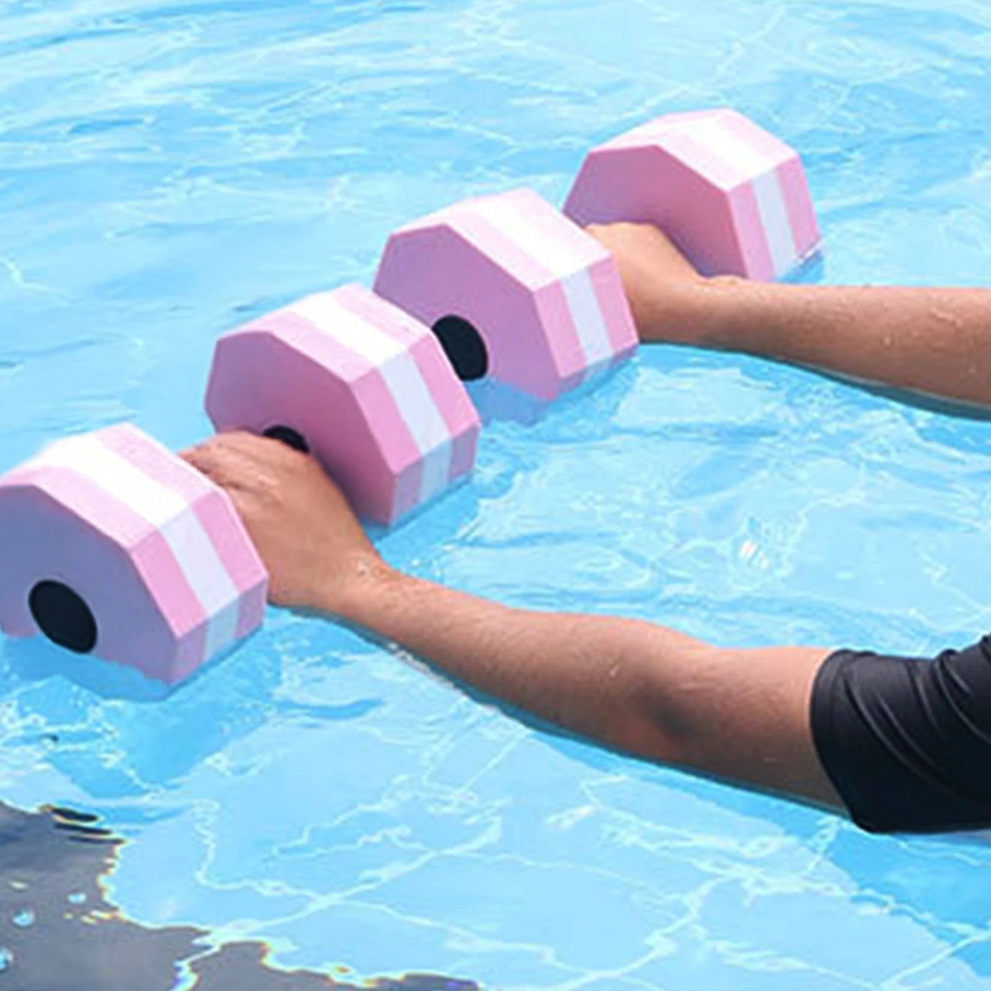 EVA Dumbbells for Water Fitness Swimming Equipment Unisex Aqua Gym Training Gear Lightweight Non Slip