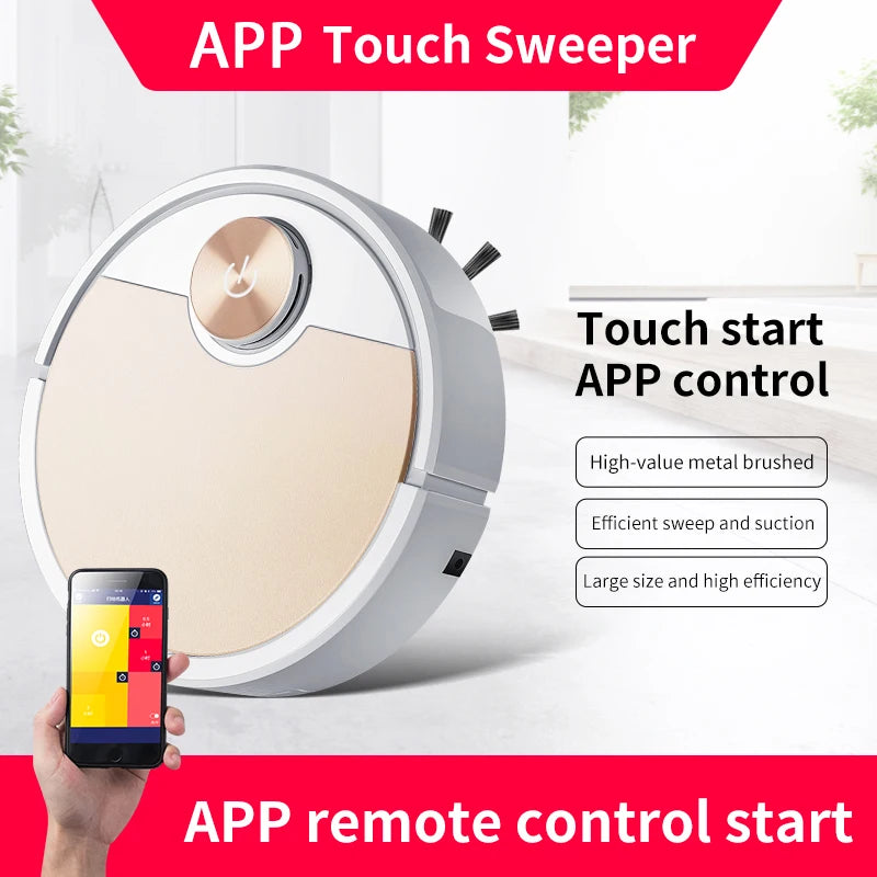New ES06 Robot Vacuum Cleaner APP Wireless Cleaning Machine Smart Remote Control  Sweeping Floor