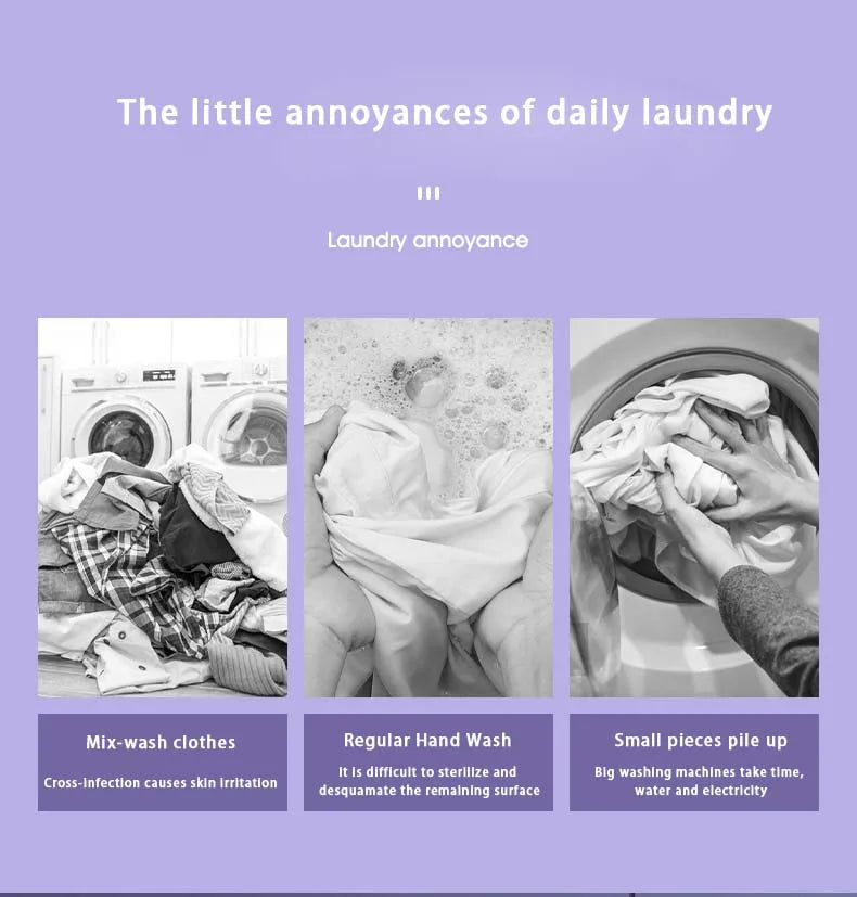 8L Portable Washing Machine Socks Underwear Panties Retractable Home Foldable Mini Washing Machine 3 Models With Spinning Dry