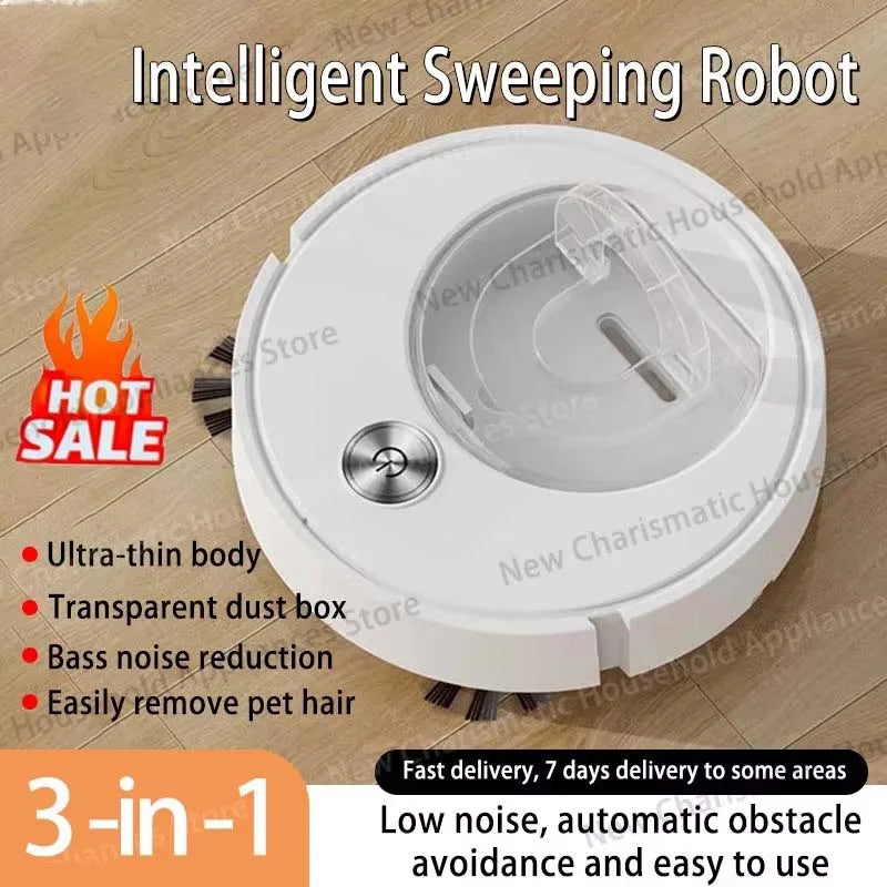 2026 New Intelligent Sweeping Robot Fully Automatic Sweeping Machine 3 In 1 Vacuum