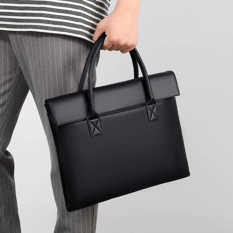 Large Capacity Laptop Bag - Stylish and Durable Briefcase with Multiple Compartments for Daily Essentials and Laptop Accessories