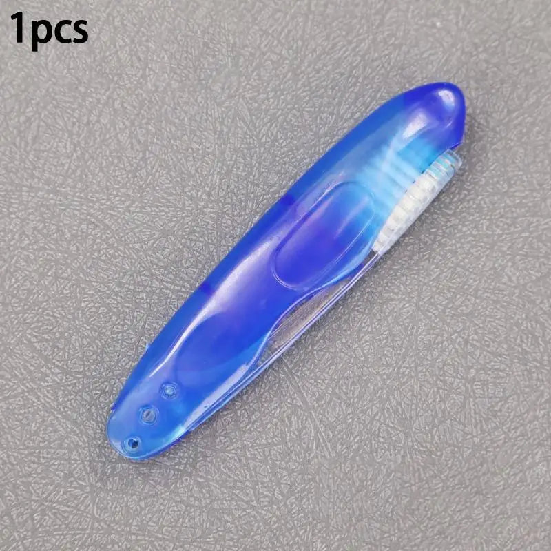 Compact Disposable Toothbrush – Foldable Design with Sanitary Cap for Outdoor Adventures & Business Trips