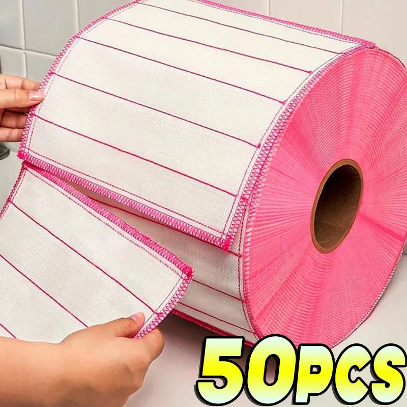 Anti-Oil Kitchen Towel Microfiber Kitchen Cleaning Cloth Super Absorbent Cotton Gauze Dish Cleaning Towels Kitchen Accessories