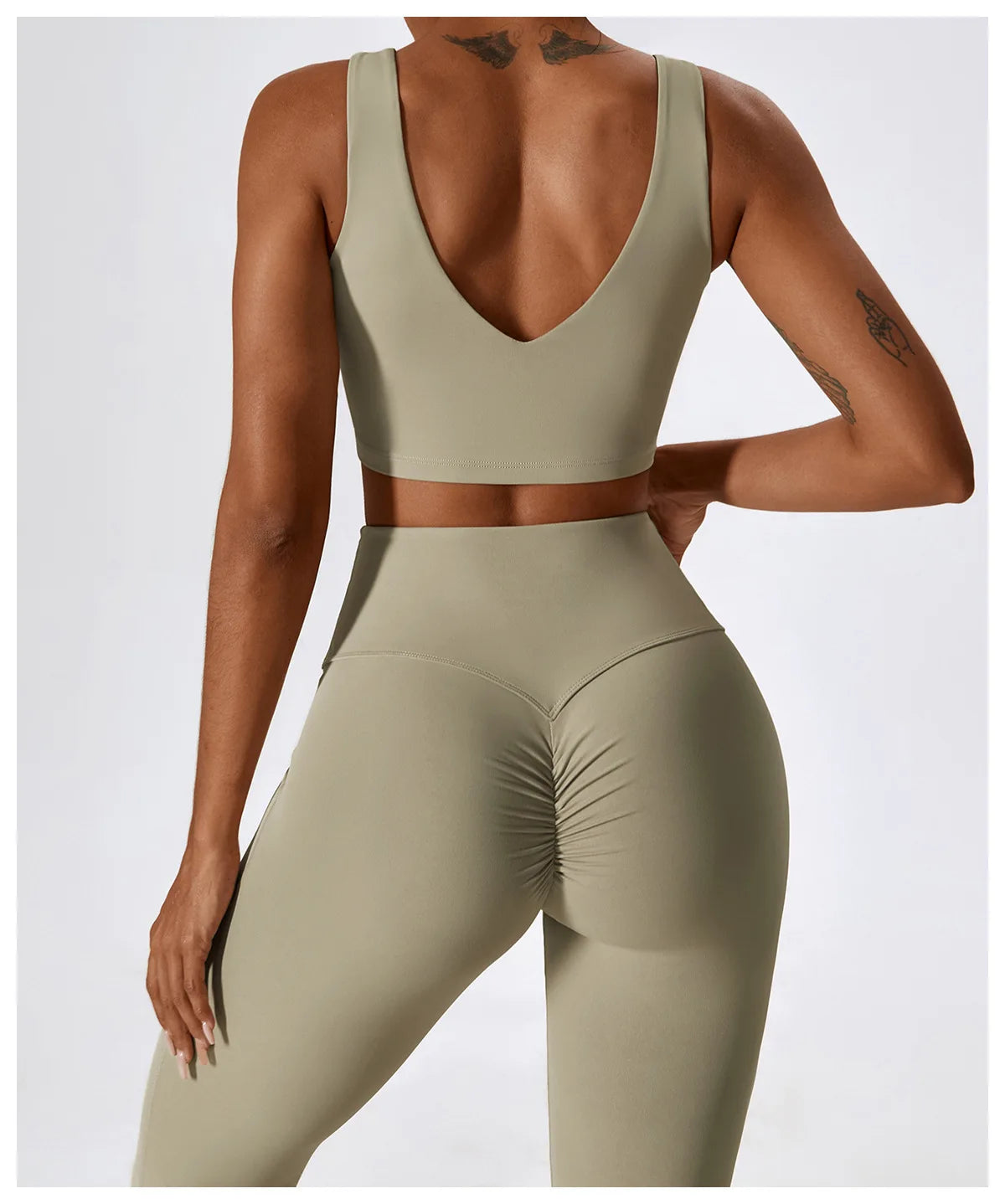 Yoga Set 2PCS Seamless Women Sportswear Workout Clothes Athletic Wear Gym