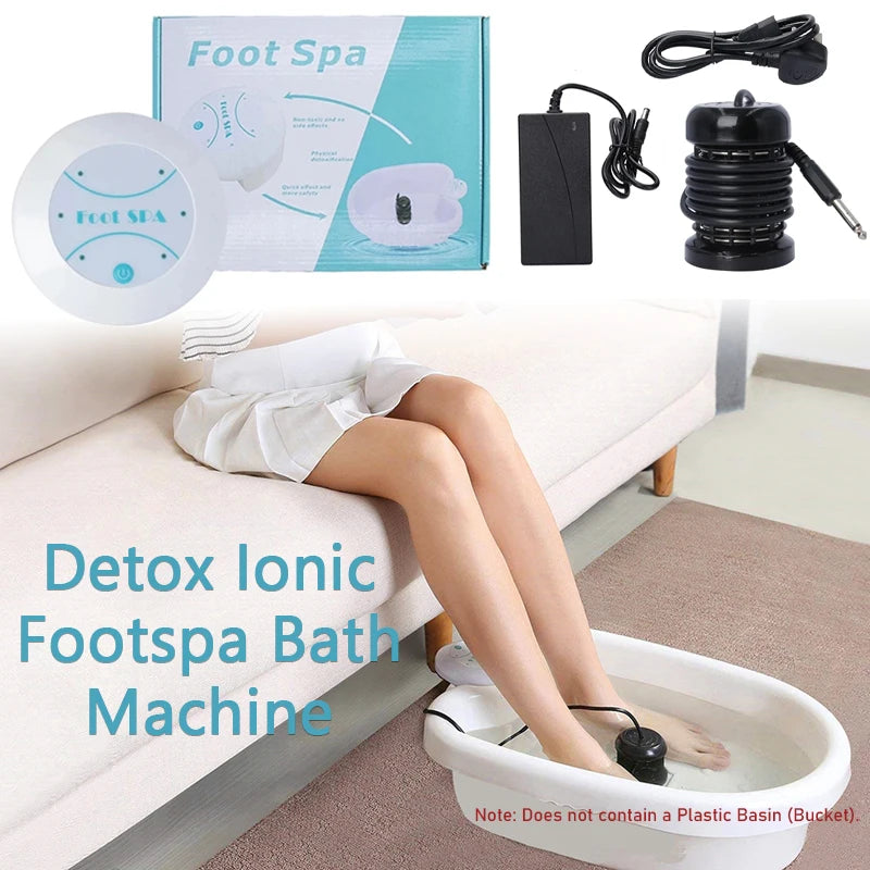Detox Ionic Foot Spa Bath Machines Vibration Massage Care Arrays Aqua Healthy Therapy Deep Tissue Clean Foot Bath Spa Massager