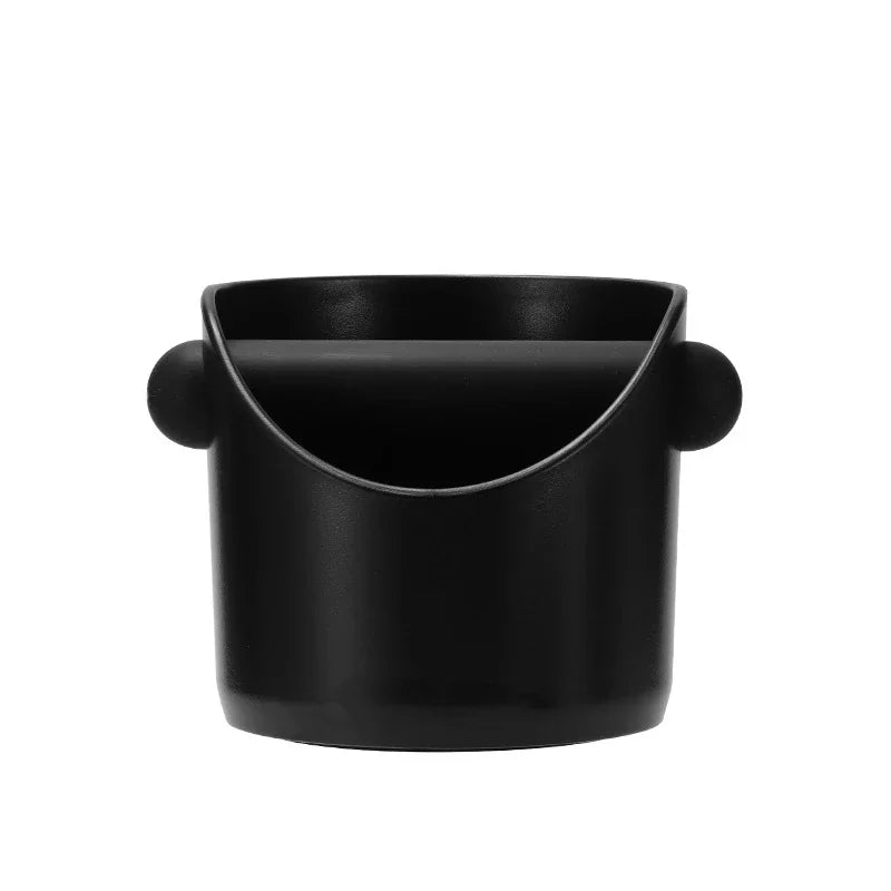Compact Espresso Knock Box Mini ABS Coffee Grounds Container with Knock Bar for Portafilter Home Coffee Station Countertop Bin