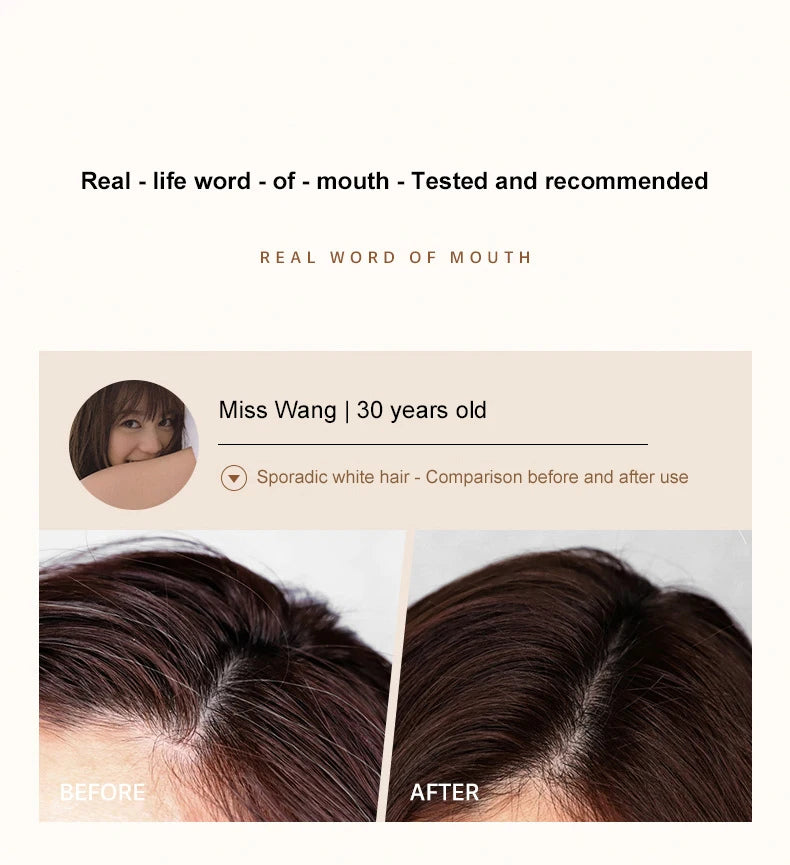 Compact Hair Dye Pen - Easy to Carry,Emergency Touch Up,Quickly Covers White Hair,Natural Hair Color,Moisturizing And Nourishing