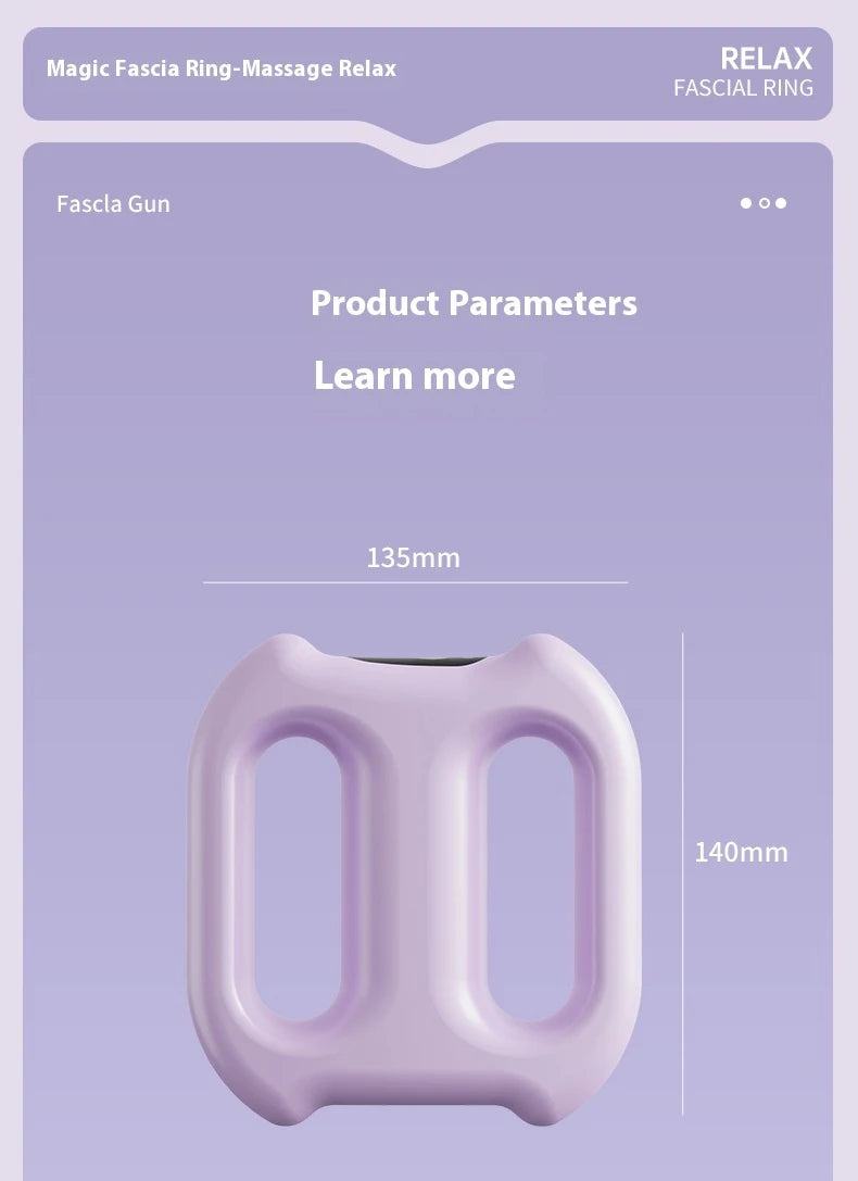 Multi-Function Electric Fascia Ring Full-Body Vibration Massager Fitness Shaping Fat-Burning Equipment Deep Tissue Massage