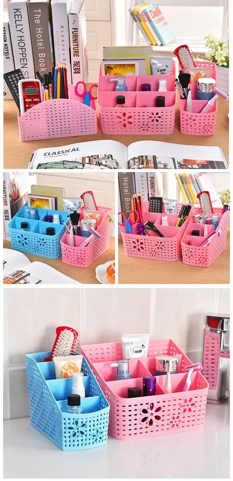 Hot selling Multifuction Home Office Desk Storage Boxes Plastic Organizer decoration basket pencil Phone Holder ZL301-5