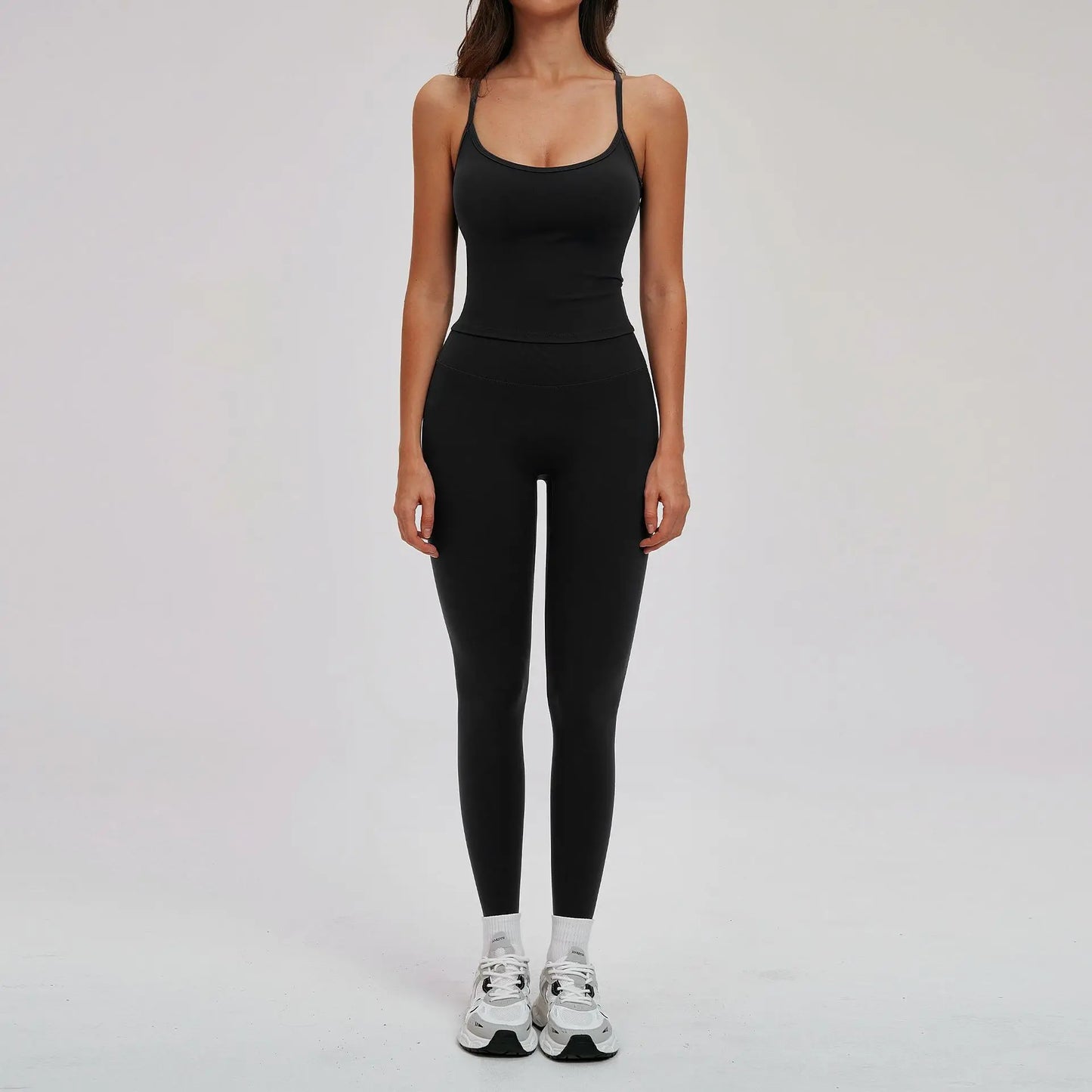 Yoga Set for Women 2026 Beauty Back Tight-Fitting Versatile Yoga Outfit Outdoor Running Sports Set