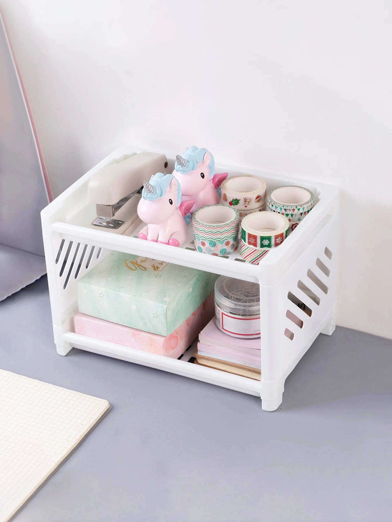 Desktop Storage Rack Dormitory Bedroom Dressing Table Multi Story Bathroom Toilet Stationery Sorting Miscellaneous Storage Rack
