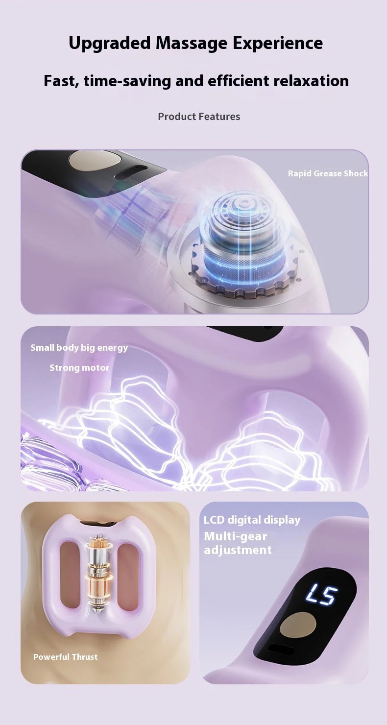 Multi-Function Electric Fascia Ring Full-Body Vibration Massager Fitness Shaping Fat-Burning Equipment Deep Tissue Massage