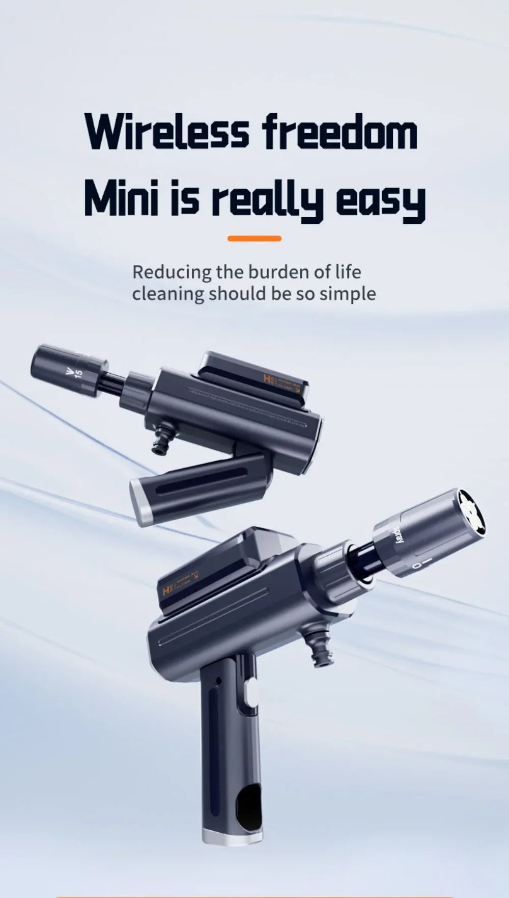 Car Washing Machine Water Gun High Pressure Household Folding Mini Wireless Electric New Supercharging Artifact Rechargeab