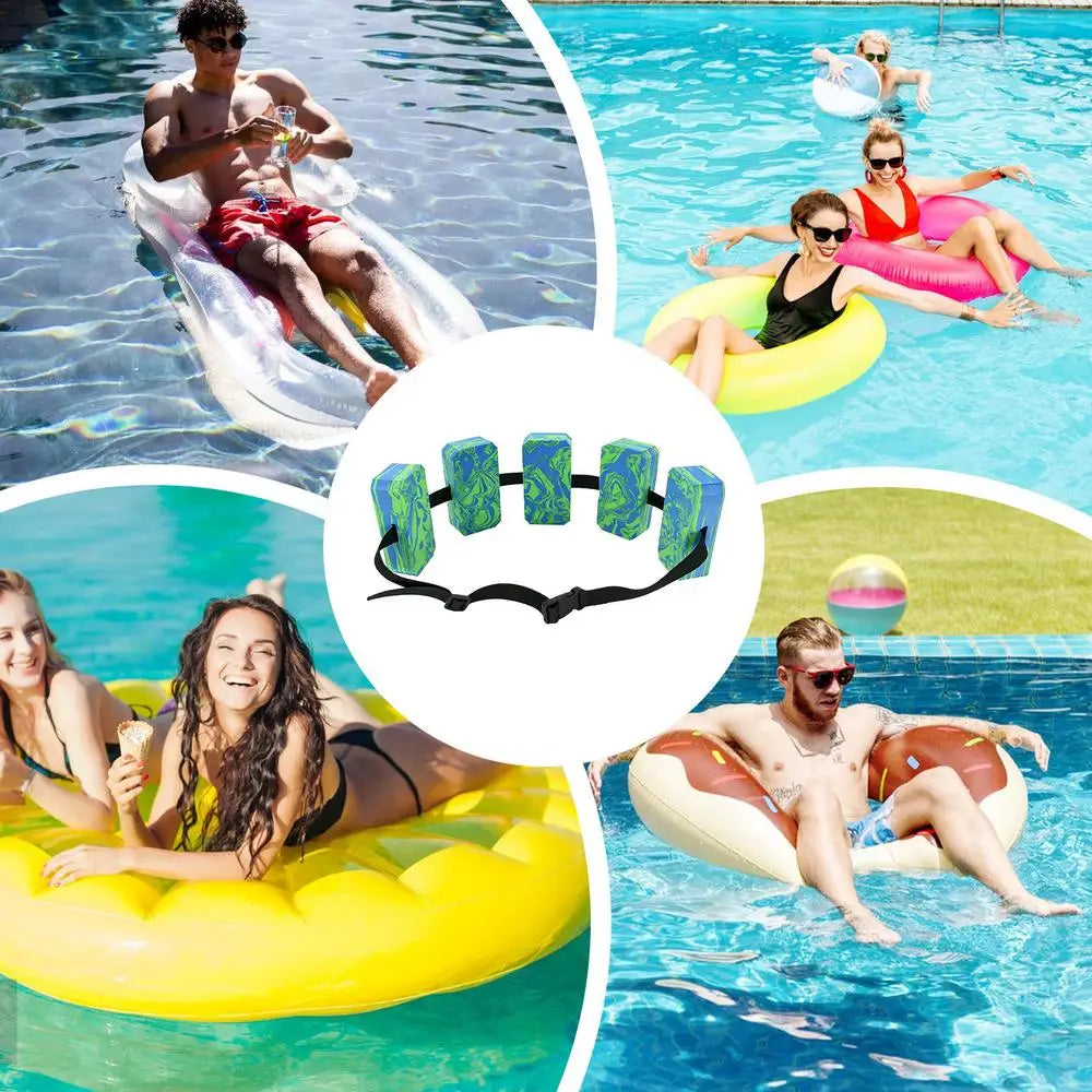 Swim Belt Adjustable Kids Waist Pool Practice Equipment Flotation Belt for Boys Girls Beach Lake Pool Exercise Workout Fitness