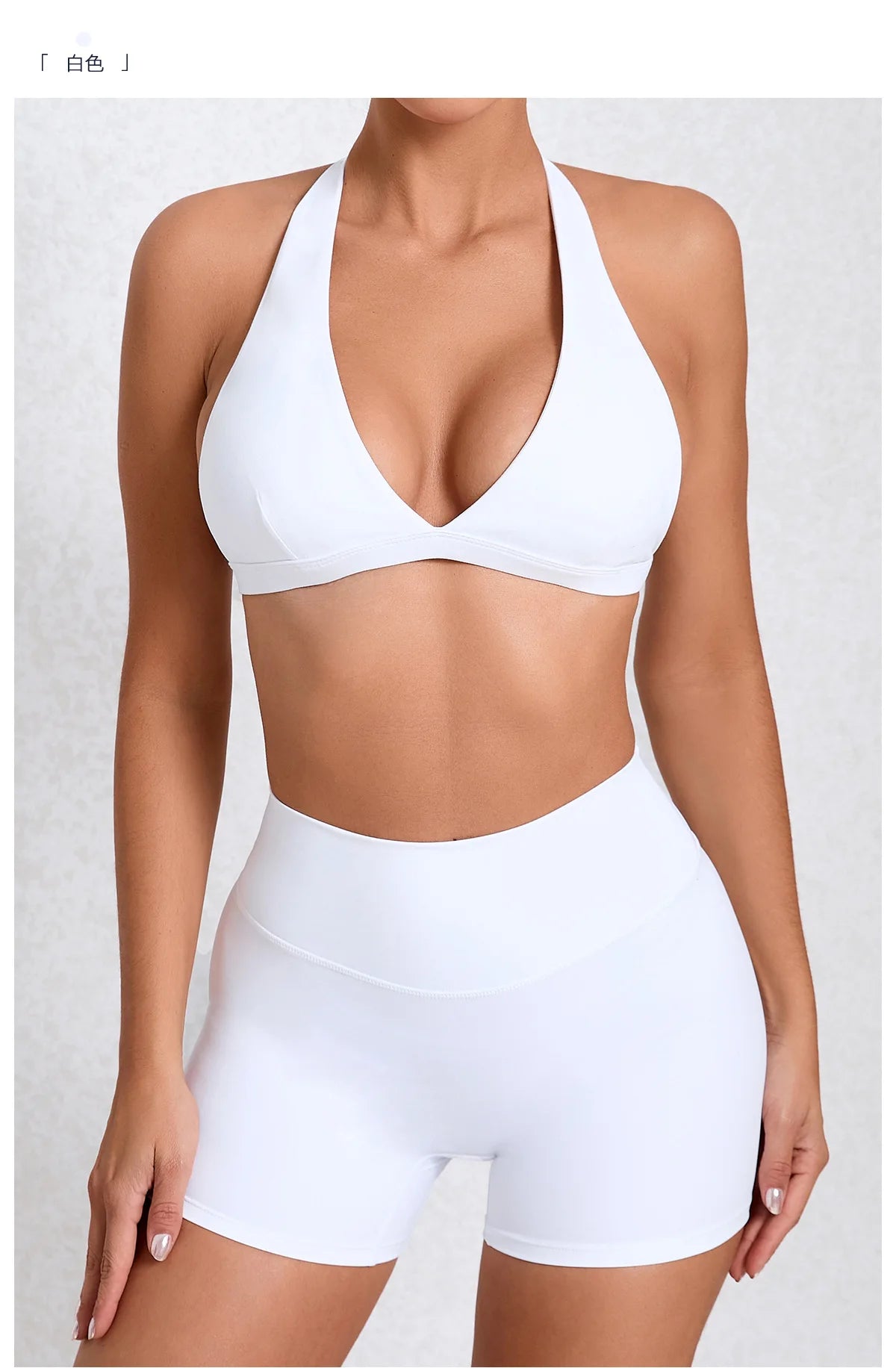 Workout Set for Women Quick Dry Yoga Outfit Seamless Sports Bra High Waist Gym Leggings with Pockets Running Fitness