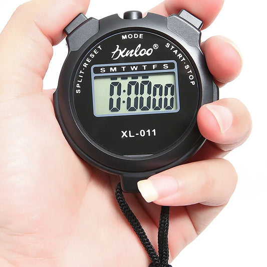 Portable Handheld Sports Stop Watch Digital Display Fitness Timer Counter 4colors For Sports Stopwatch Chronograph Professional