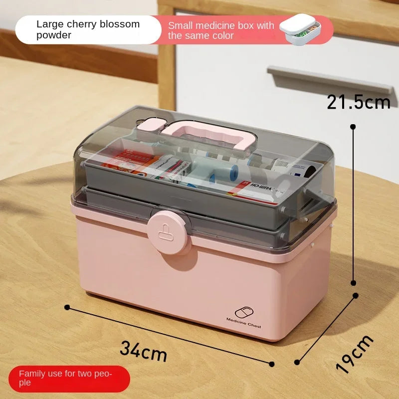 1Pcs Large Capacity Medicine Box, Household Medicine Storage, Multi-layer Classification Household Medicine Box
