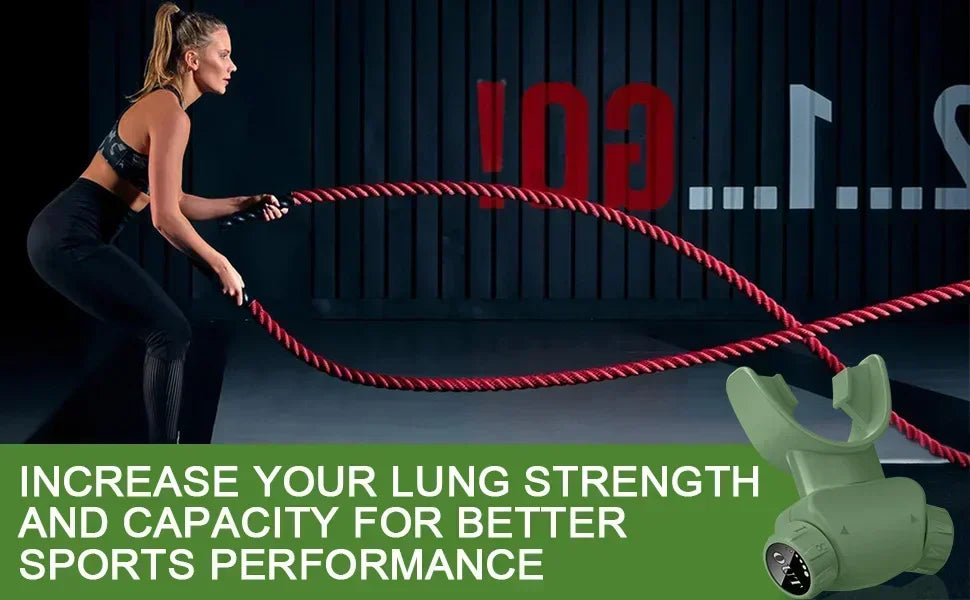 Silicone Respiratory Trainer Lung Ventilator Fitness Equipment High-altitude Respiratory Training Tools for Exercise