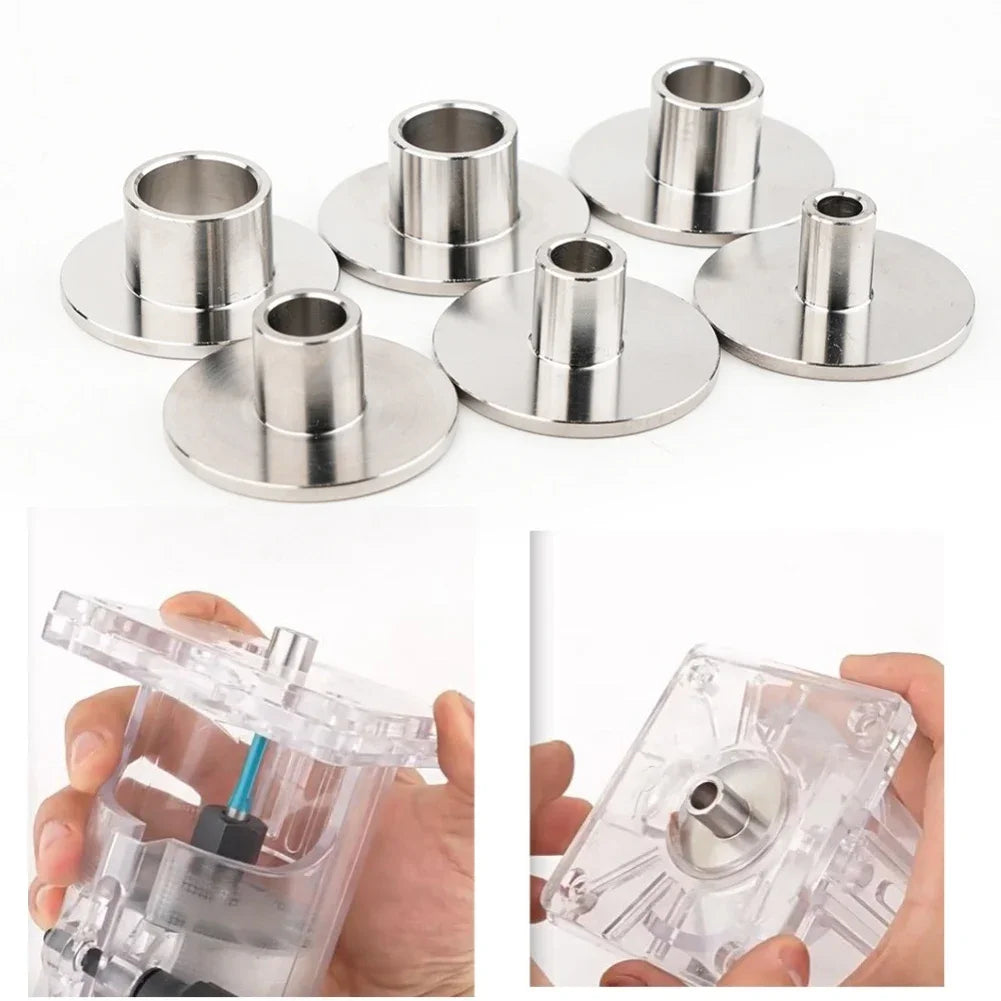 Drilling And Boring Router Bit Sleeve Interchangeable Sleeves Compact Woodworking Aid Carpentry Compact Lightweight