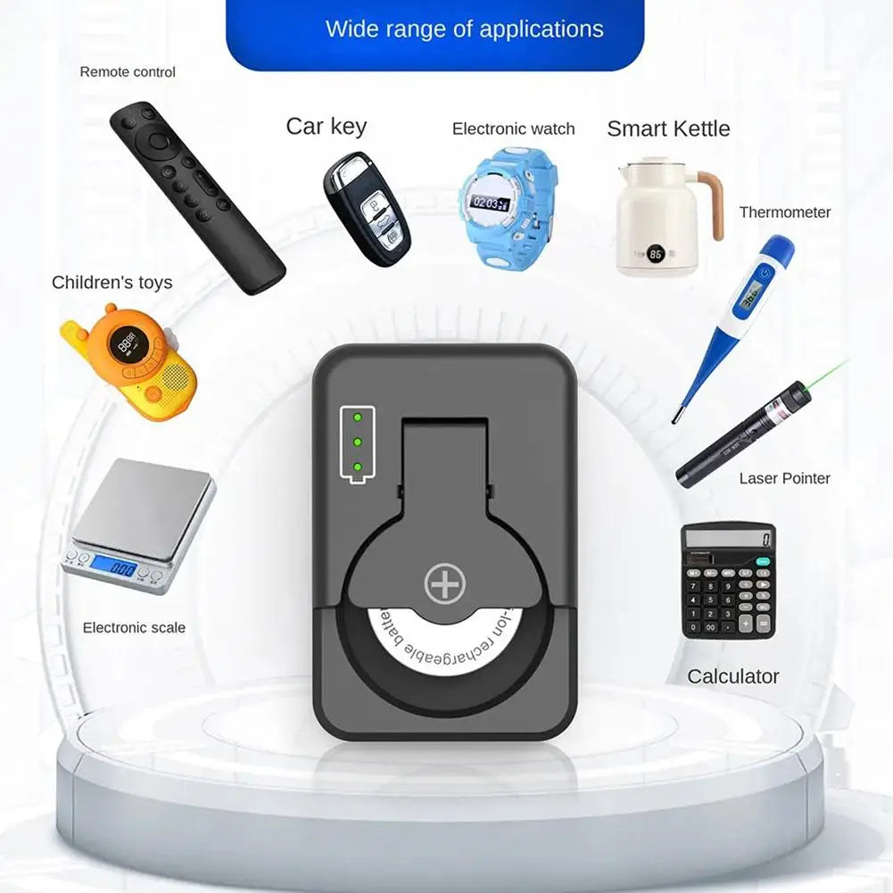 Button Battery Charger With LED Indicator Portable Charger Universal For LIR2016 LIR2025 LIR2032 Accessories