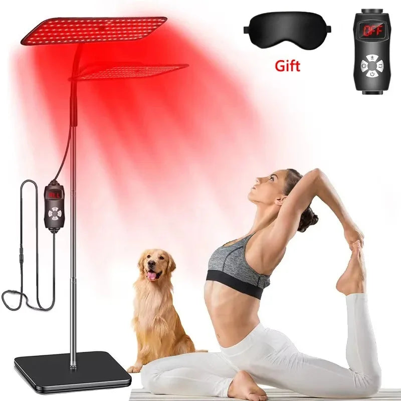 660nm 850nm Near Infrared Light Panel Red Light Lamp With Timer Face and Body Home Use