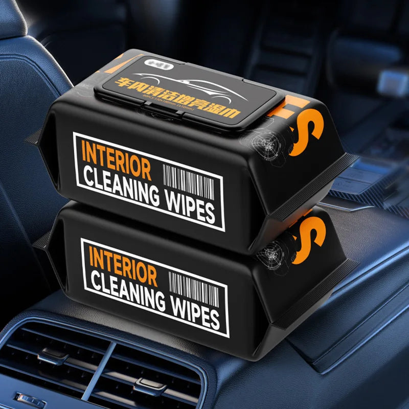 Car Leather Cleaning Wipes Multi-Functional Interior Detailing Leather Conditioning Disposable Cleaning