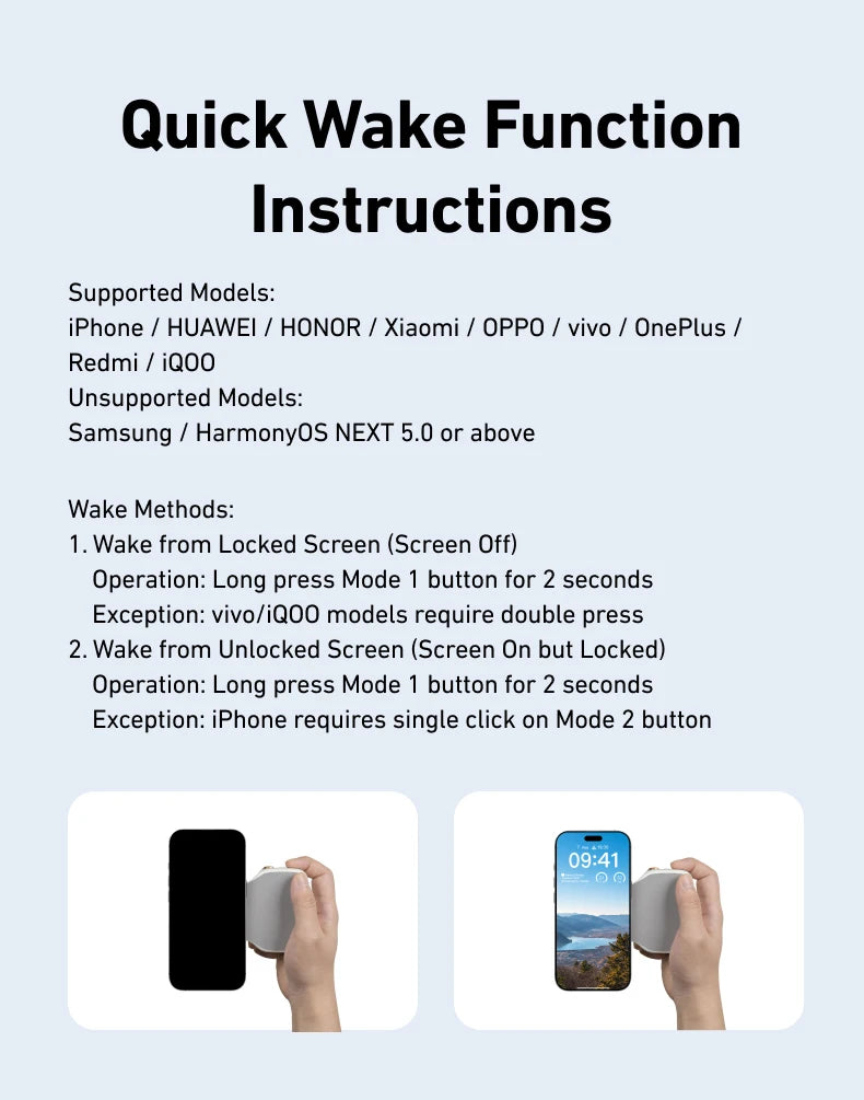 TELESIN Phone Camera Shoot Hand Grip Magnetic Smart Phone Holder Shooting Aid Remote Control Handle