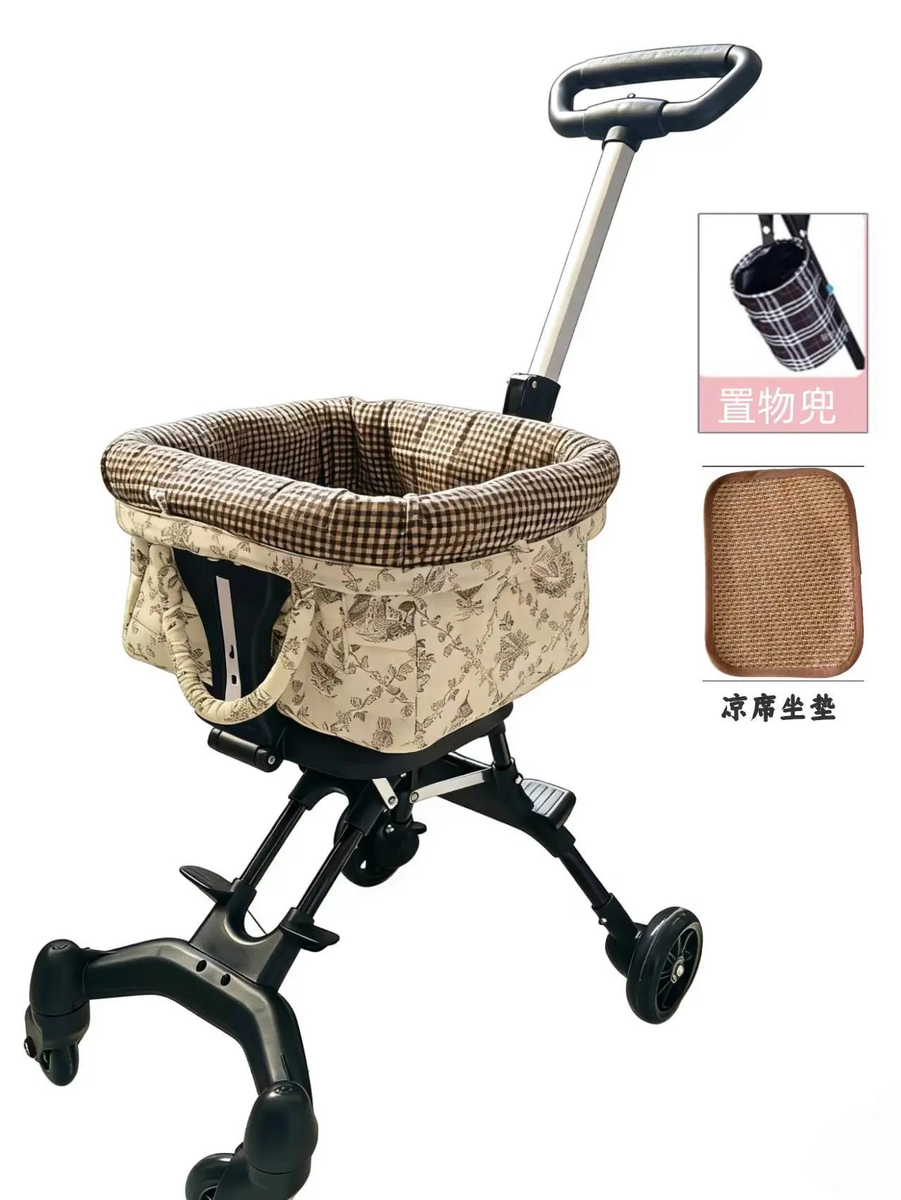 Pet cart, light cart, compact, foldable, small to go out